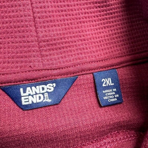 Lands End Turtleneck Sweater Mens XXL Red Outdoor Preppy Office Casual Winter - Picture 7 of 11
